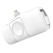 Mini powerbank 5000mAh 15W iPhone Lightning i ładowarką do Apple Watch - biały (2)
