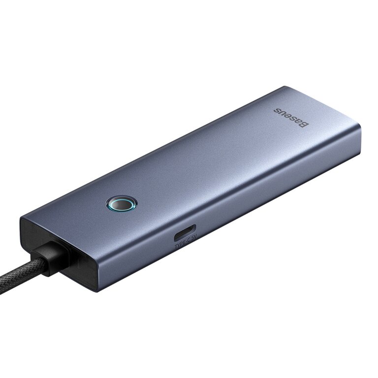 HUB rozdzielacz USB-A USB-C 5V 50cm - szary (3)