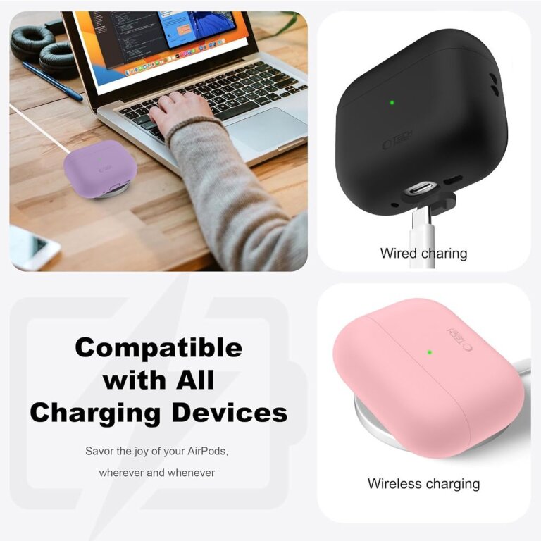 Etui ochronne silikonowe na słuchawki AirPods Pro 3 - czarne (5)