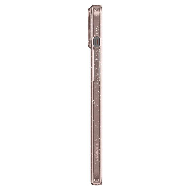 Etui case na iPhone 15 Plus Liquid Crystal Glitter - różowo przezroczyste (8)