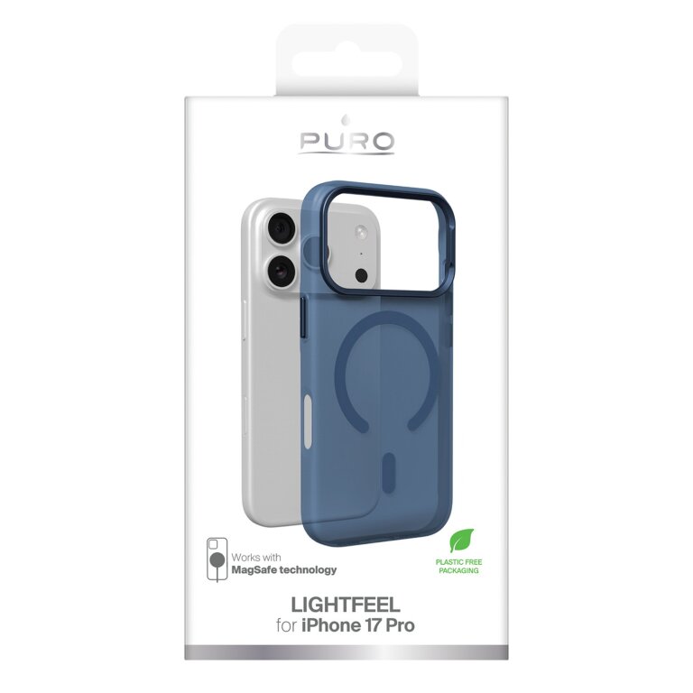 Etui pokrowiec na iPhone 17 Pro Lightfeel MagSafe - przezroczysto niebieskie (2)