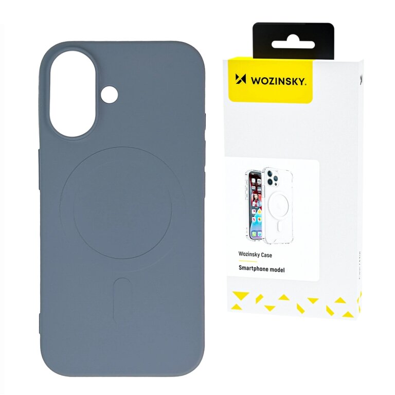 Etui silikonowe magnetyczne na Samsung Galaxy S25 Silicone Case Magsafe - szare (1)