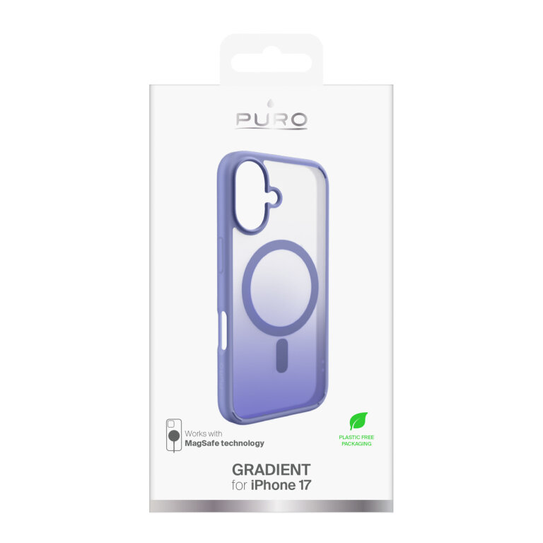 Etui case pokrowiec na iPhone 17 TPU Gradient MagSafe - fioletowe (2)