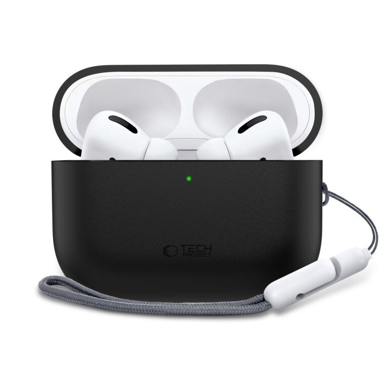 Etui ochronne silikonowe na słuchawki AirPods Pro 3 - czarne (2)