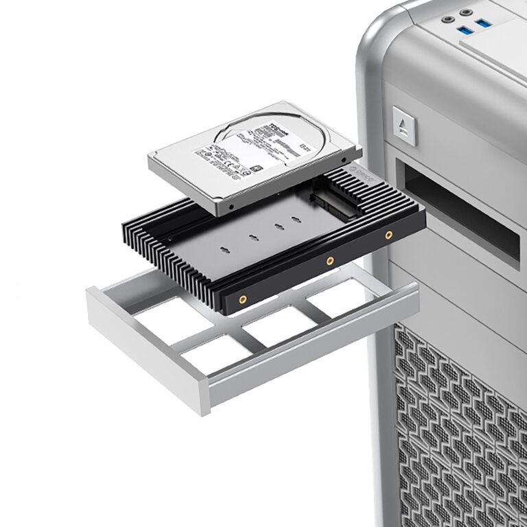 Adapter przejściówka na dysk 2.5'' na 3.5'' - czarna (8)