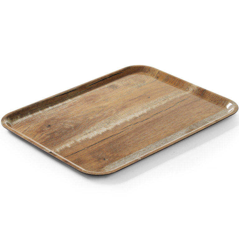 Taca kelnerska do serwowania CAMBRO Capri 33x43cm - brązowy dąb (1)