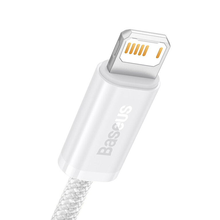 Kabel przewód USB-A - iPhone Lightning Dynamic Series 2.4A 2m - biały (2)