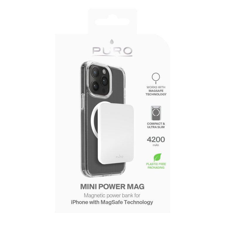Powerbank 4200mAh USB-C MagSafe Slim Power Mag - biały (2)