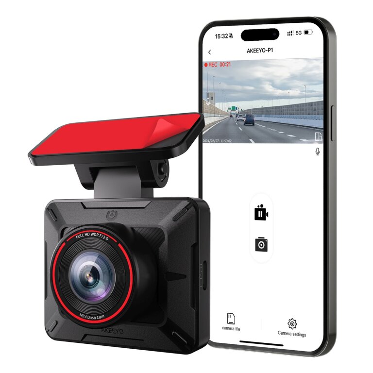 Kamera samochodowa wideorejestrator P1 FullHD 30fps - czarna (1)