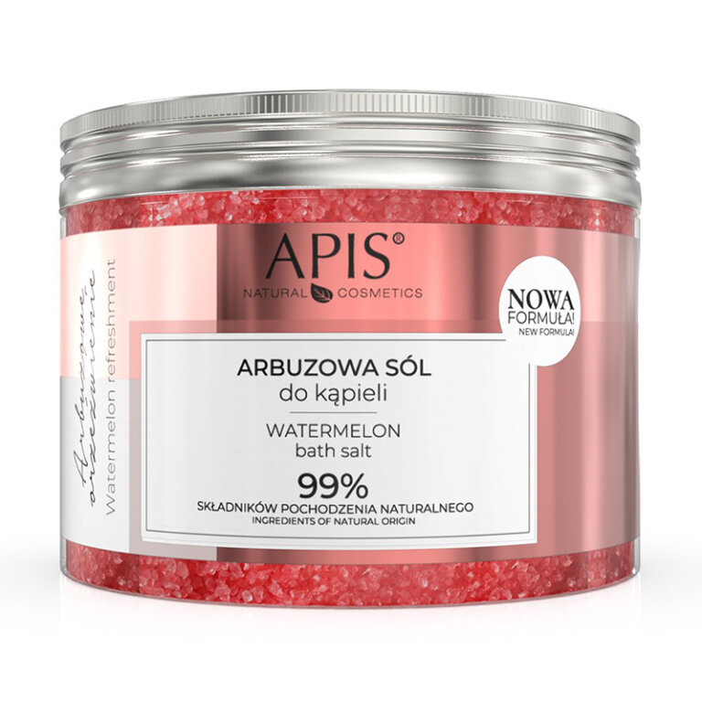 APIS ARBUZOWE ORZEŹWIENIE, ARBUZOWA SÓL DO KĄPIELI 650G (1)