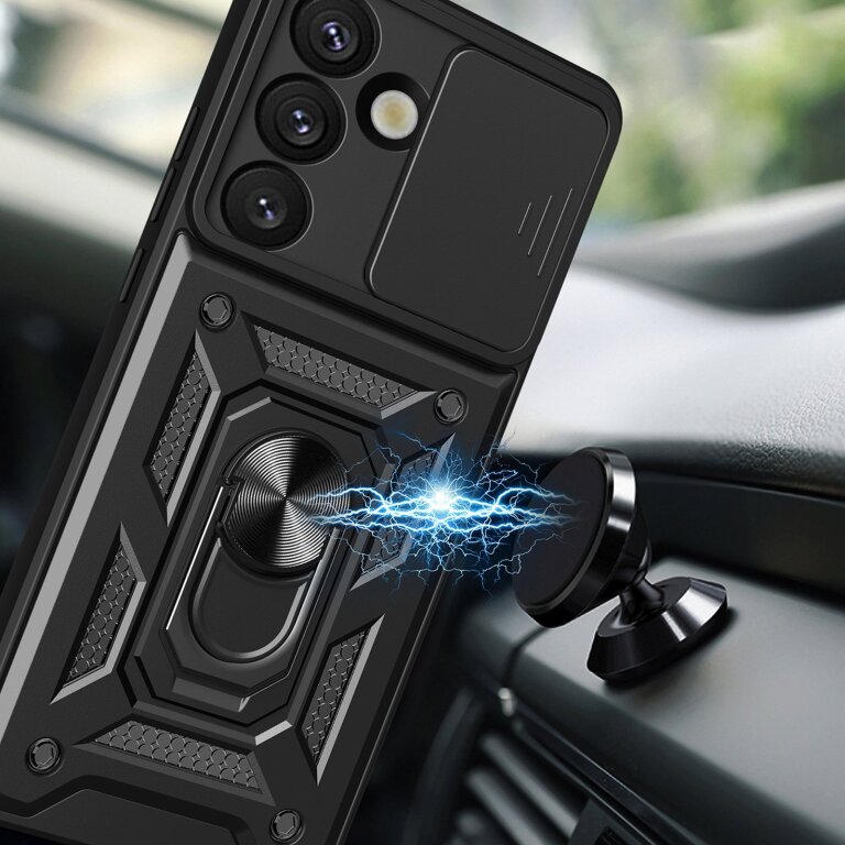 Etui pokrowiec na Samsung Galaxy S26 Hybrid Armor Camshield - czarny (3)