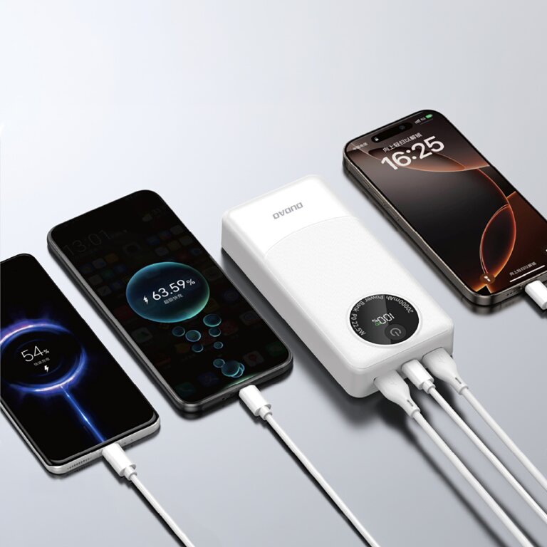 Powerbank K12Pro 20000mAh USB-A USB-C PD 22.5W - biały (4)