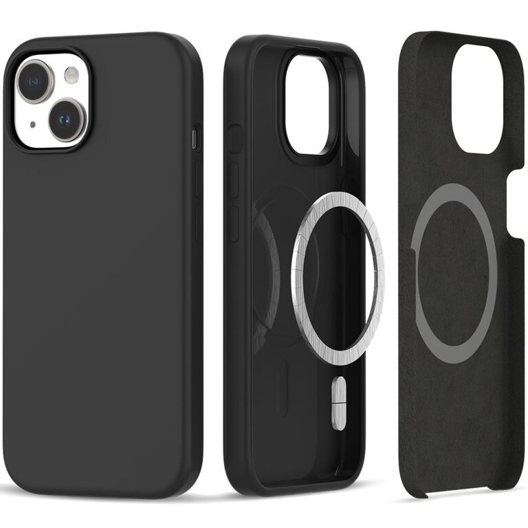 Etui pokrowiec na iPhone 15 Silicone MagSafe - czarny mat (1)