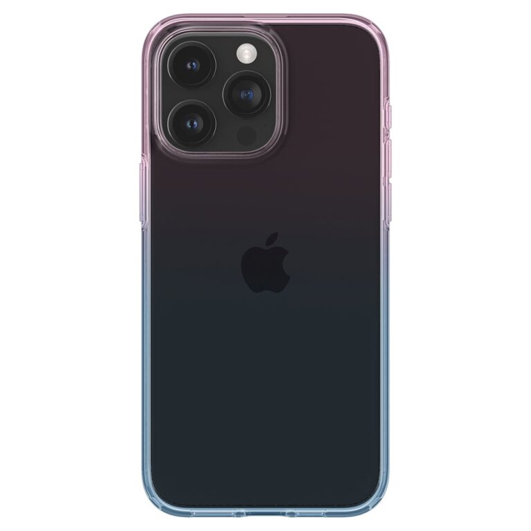 Etui case na iPhone 15 Pro Liquid Crystal - różowo niebieskie (3)