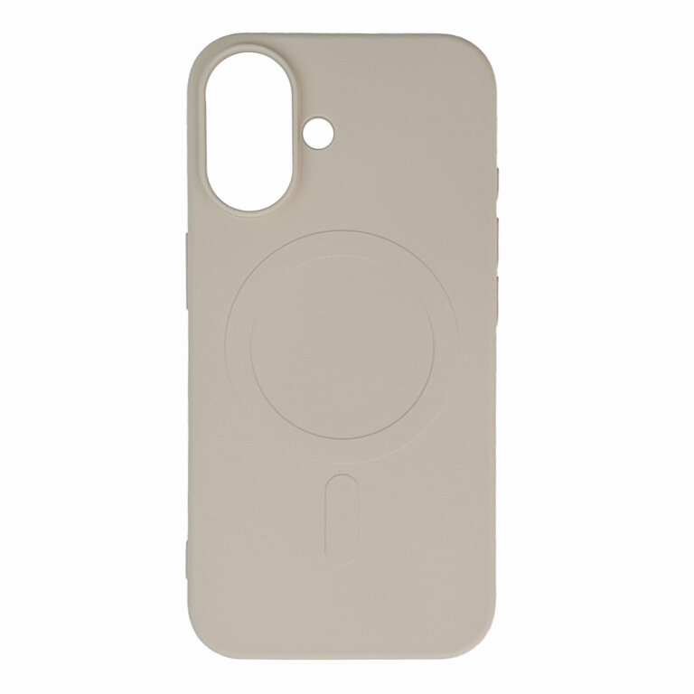 Etui pokrowiec na Samsung Galaxy S24 FE Liquid Silicone Case MagSafe - beżowe (2)