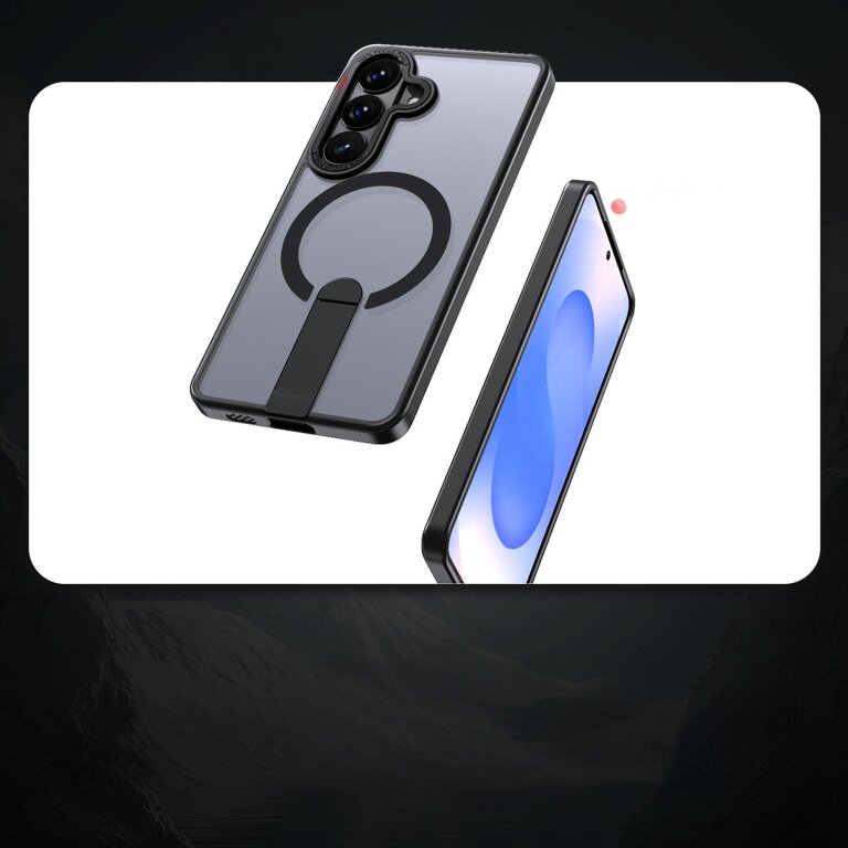 Etui pokrowiec na Samsung Galaxy S26 z podstawką Hybrid Armor X MagSafe - czarny (3)