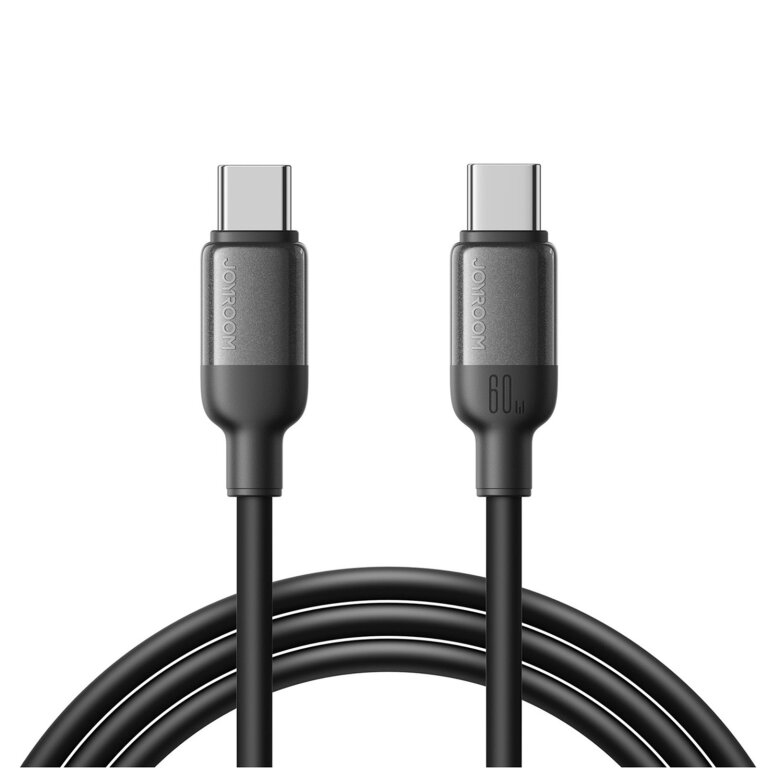 Kabel przewód USB-C Lively Series 60 W 1.2 m - czarny (1)