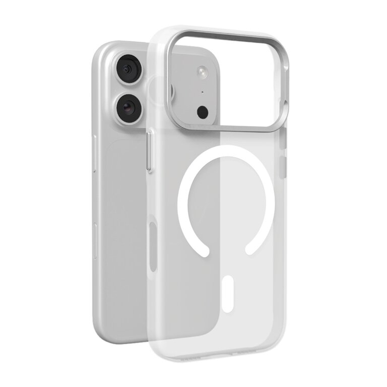 Etui pokrowiec na iPhone 17 Pro Lightfeel MagSafe - przezroczysto białe (1)