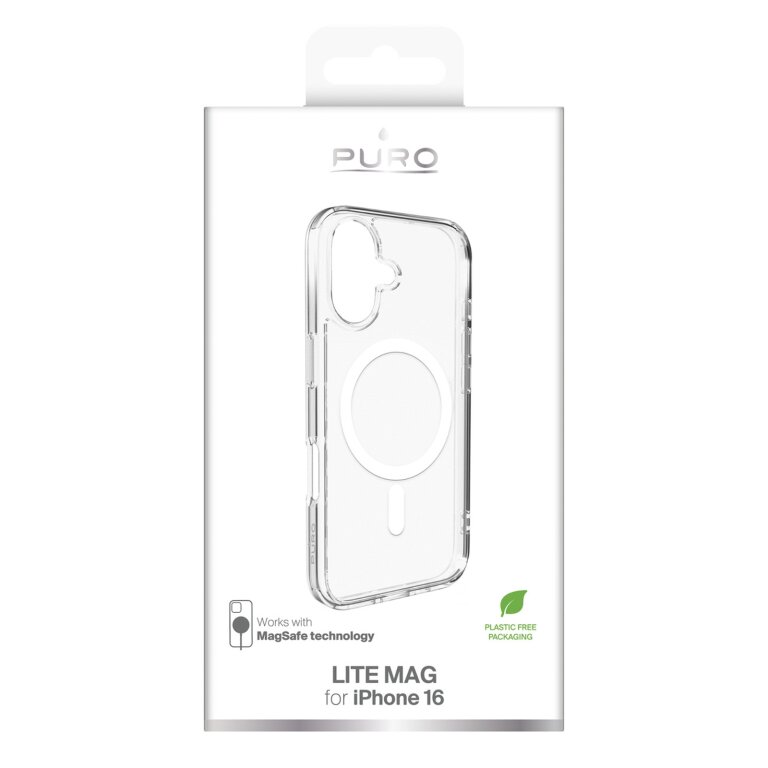 Etui silikonowe do iPhone 16 Lite Mag MagSafe - przezroczyste (2)