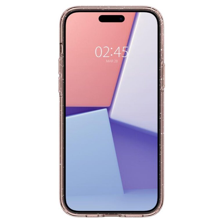Etui case na iPhone 15 Plus Liquid Crystal Glitter - różowo przezroczyste (7)