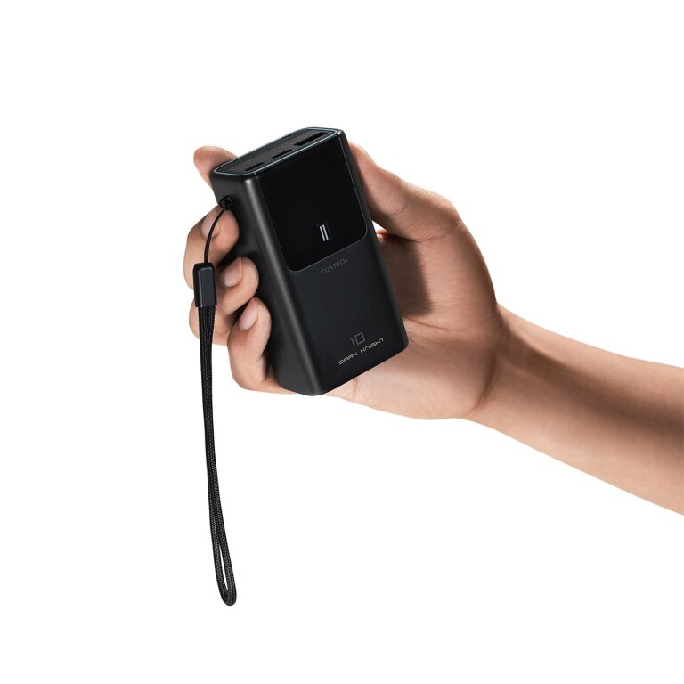 Powerbank 10000mAh USB-A USB-C 55W - szary (2)