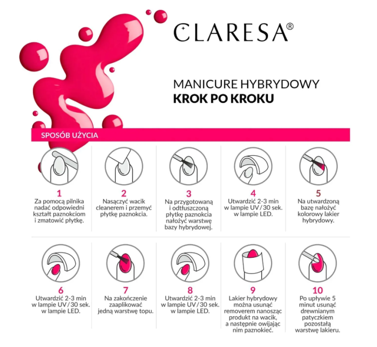 CLARESA Lakier hybrydowy GRAY 202 -5g (2)