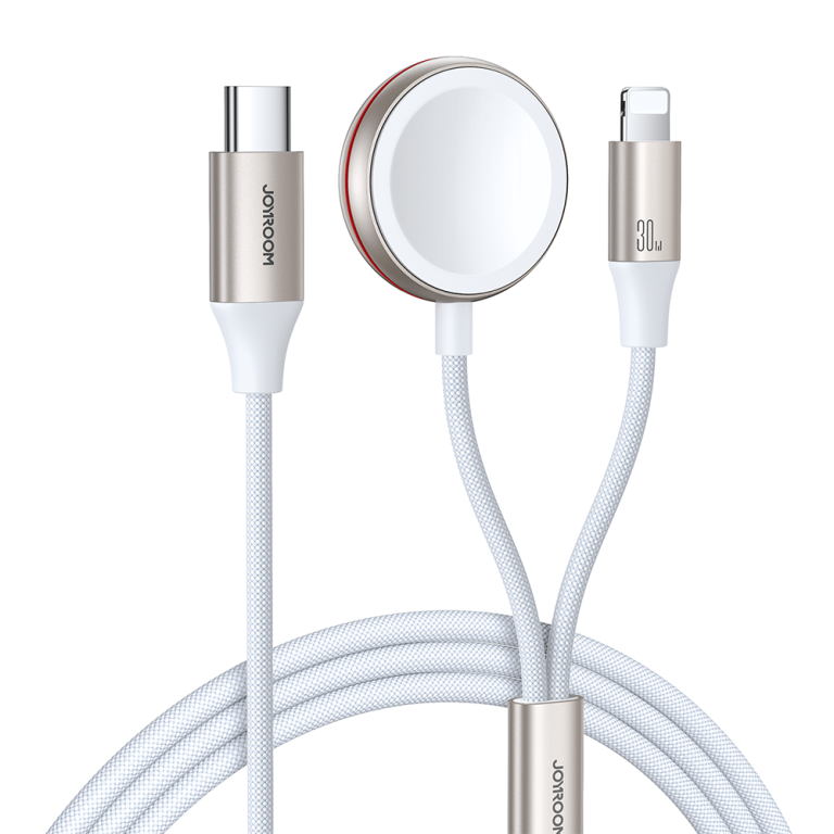 2w1 Kabel Lightning do iPhone i ładowarka indukcyjna do Apple Watch USB-C 1.5m biały (1)