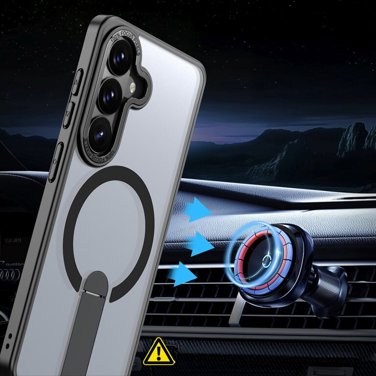 Etui pokrowiec na Samsung Galaxy S26 z podstawką Hybrid Armor X MagSafe - czarny (6)