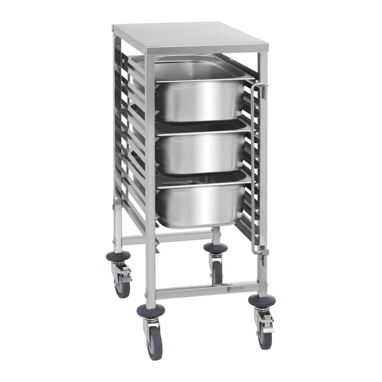 Wózek gastronomiczny transportowy do pojemników 7x GN1/1 nośność do 50kg (2)