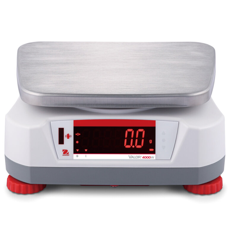 Waga VALOR 4000 z legalizacją kuchenna gastronomiczna wodoodporna IP68 LED 3Kg / 1g - OHAUS V41PWE3T-M (6)