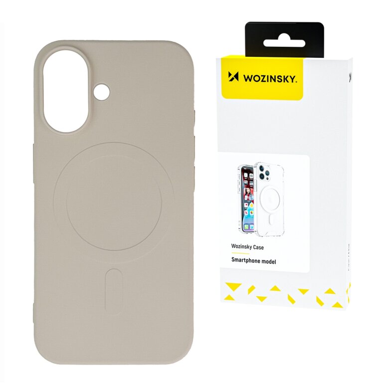Etui case na Samsung Galaxy S25 Ultra Liquid Silicone Case MagSafe - beżowe (1)