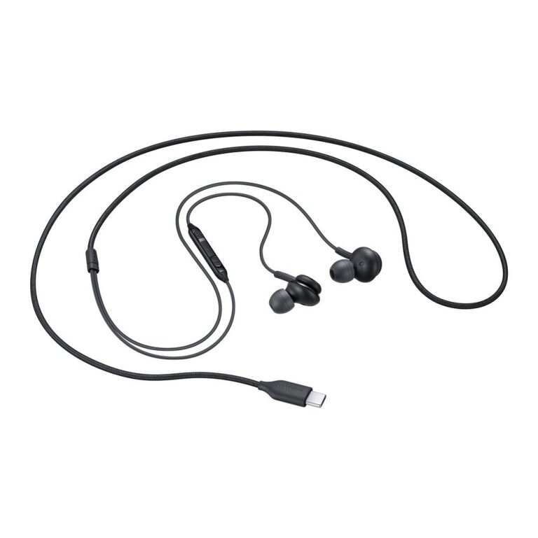 Przewodowe słuchawki dokanałowe AKG złącze USB-C czarny (2)
