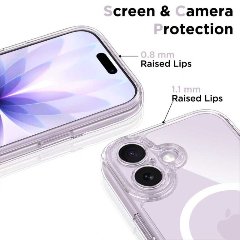 Etui pokrowiec na iPhone 17 Magpeak Magsafe CC - przezroczysty (4)