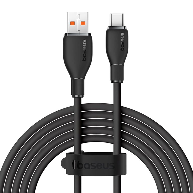 Kabel przewód USB-A - USB-C Pudding 100W 1.2m - czarny (1)