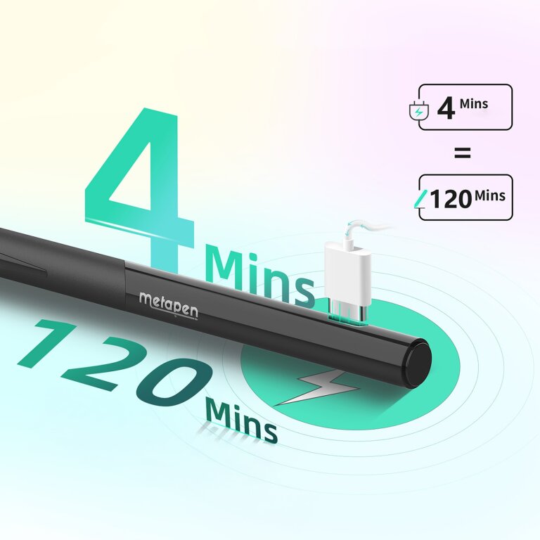 Rysik precyzyjny do iPada USB-C Pencil D1 - czarny (2)