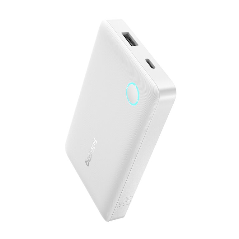 Powerbank 10000mAh 15W EnerFill FP11 z kablem USB-C 30cm - biały (1)