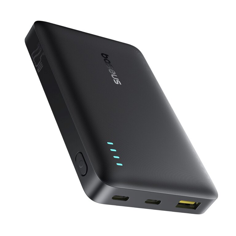 Powerbank 10000mAh 22.5W EnerFill FP21 USB-A USB-C z kablem USB-C - czarny (1)