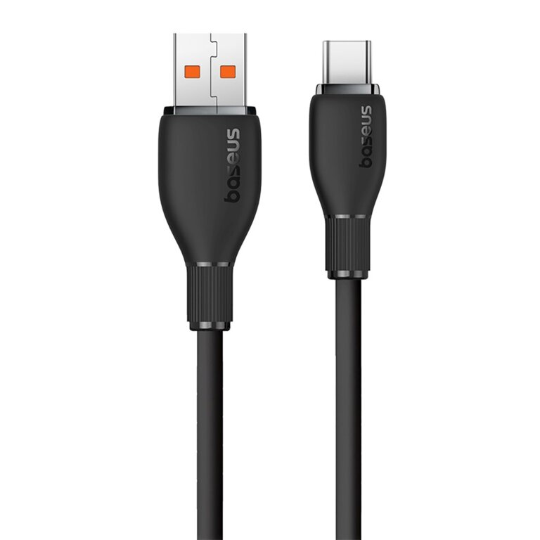 Kabel przewód USB-A - USB-C Pudding 100W 1.2m - czarny (2)
